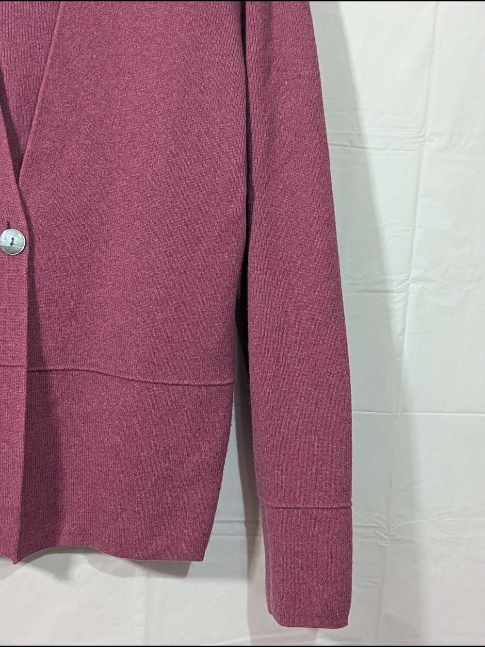 Charter Club 100% Cashmere Cardigan Sweater Pink Large Soft Luxe Minimalist - Picture 6 of 13